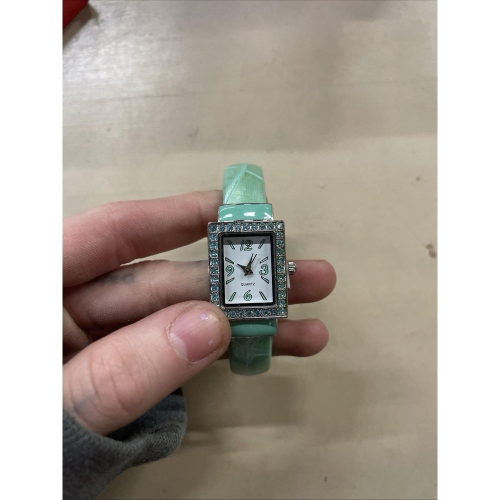 Avon Birthstone Cuff Watch/Bracelet Set March New In Box
